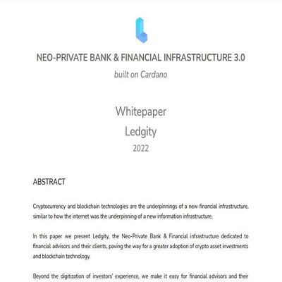 NEO-PRIVATE BANK & FINANCIAL INFRASTRUCTURE 3.0